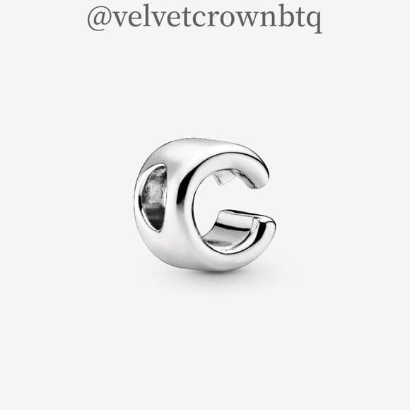 Pandora Letter C Alphabet Charm - Picture 1 of 6